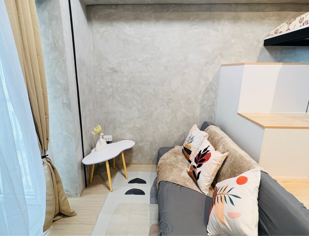Victoria Sports Tower - Studio Condo (Category: Apartments & Condos) located in Quezon City. Submitted by swiftiesince08 (Listing ID 1392068421, Image 2). Description: For rent: 1 month advance + 2 months deposit (PDC) For pasalo: 15k monthly, with 48mos dp Inclusions: Assoc dues Full double-sized Loft bed Sofa bed 1.5hp split-type inverter AC TV with Netflix Shower heater Refrigerator Microwave oven Induction stove Electric kettle Ceramic cookwa