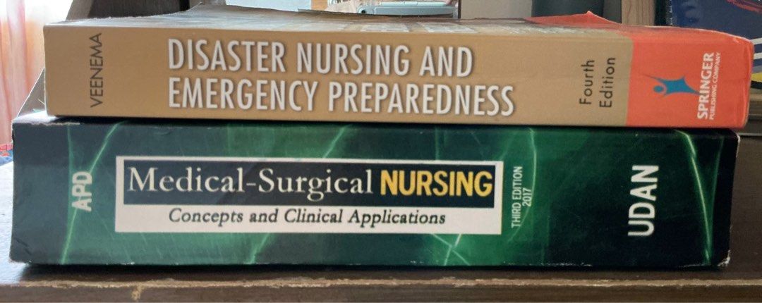 Disaster Nursing and MS Udan (Category: Textbooks) located in General Santos City (Dadiangas). Submitted by zimablu.e (Listing ID 1392009878, Image 1). Description: Selling MS Udan book and Disaster Nursing book Bundle; take both for 500 RFS: Graduated already, decluttering Dm for more details :).