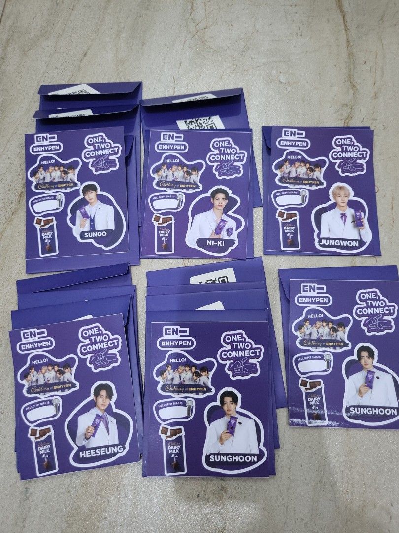 Enhypen cadbury sticker, Toys & Collectibles, Lainnya di Carousell