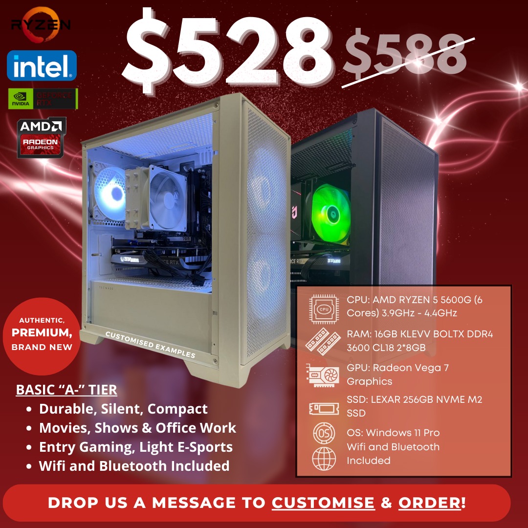 [FREE DELIVERY] PREMIUM CUSTOM GAMING PC DESKTOP COMPUTER WORKSTATION ...