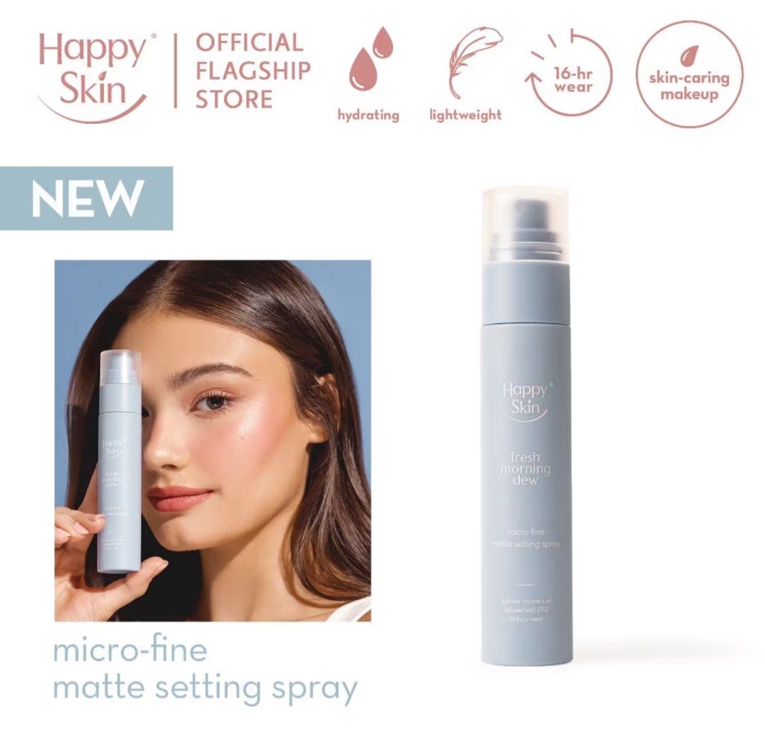 Happy Skin Setting Spray (Category: Makeup) located in Marilao. Submitted by gabbi02 (Listing ID 1392060201, Image 1). Description: Tried once only. 99% full Bought for 899 in mall. Selling low. .