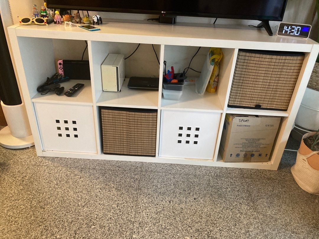 IKEA Kallax Storage Unit - White, Furniture & Home Living, Furniture ...