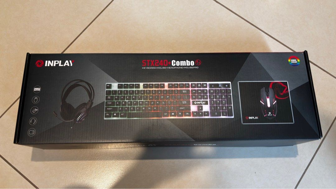 Inplay Keyboard + Mouse + Headset (Category: Computer Keyboard) located in Pasig City. Submitted by unwanteditemsfrommycloset (Listing ID 1391981116, Image 3). Description: not used, only opened pm if interested!.