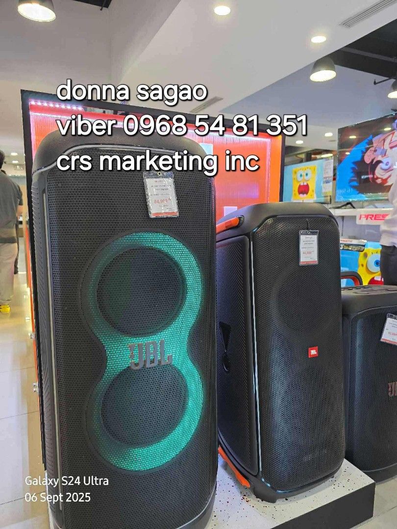 Jbl soundbar (Category: Soundbars, Speakers & Amplifiers) located in Manila. Submitted by donnasagao03665 (Listing ID 1392077685, Image 2). Description: 💙 JBL PARTY BOX SPEAKER / JBL PARTYBOX SPEAKER / JBL ON THE GO / JBL ULTIMATE 💙 JBL 520 - 33,300 JBL ENCORE ESSENTIAL - 13,500 JBL ENCORE - 18,000 JBL ENCORE 2 - 19,500 JBL ON THE GO ESSENTIAL - 17,300 JBL CLUB 120 - 18,000 JBL STAGE 320 ( BLACK/WHITE ) - 27,000 JBL 710 - 34,700 JBL 1000 - 44,8