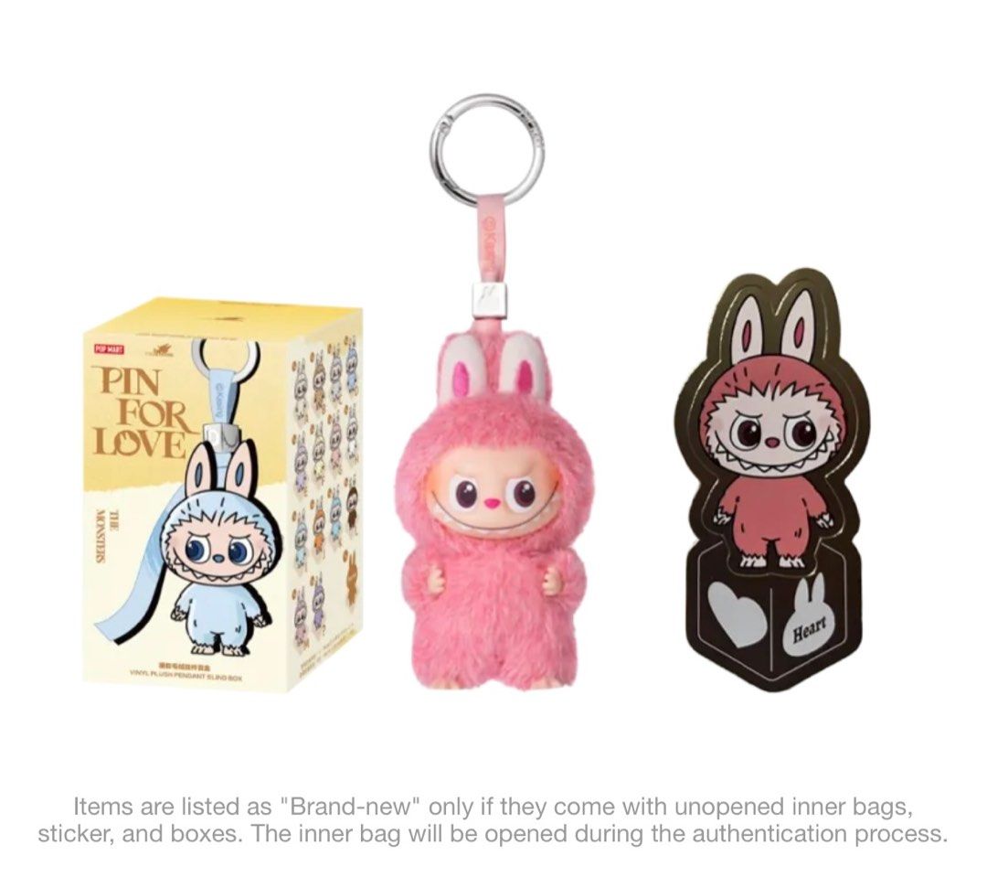 Labubu Pin For Love Monsters Series Vinyl pendant - Heart (Secret