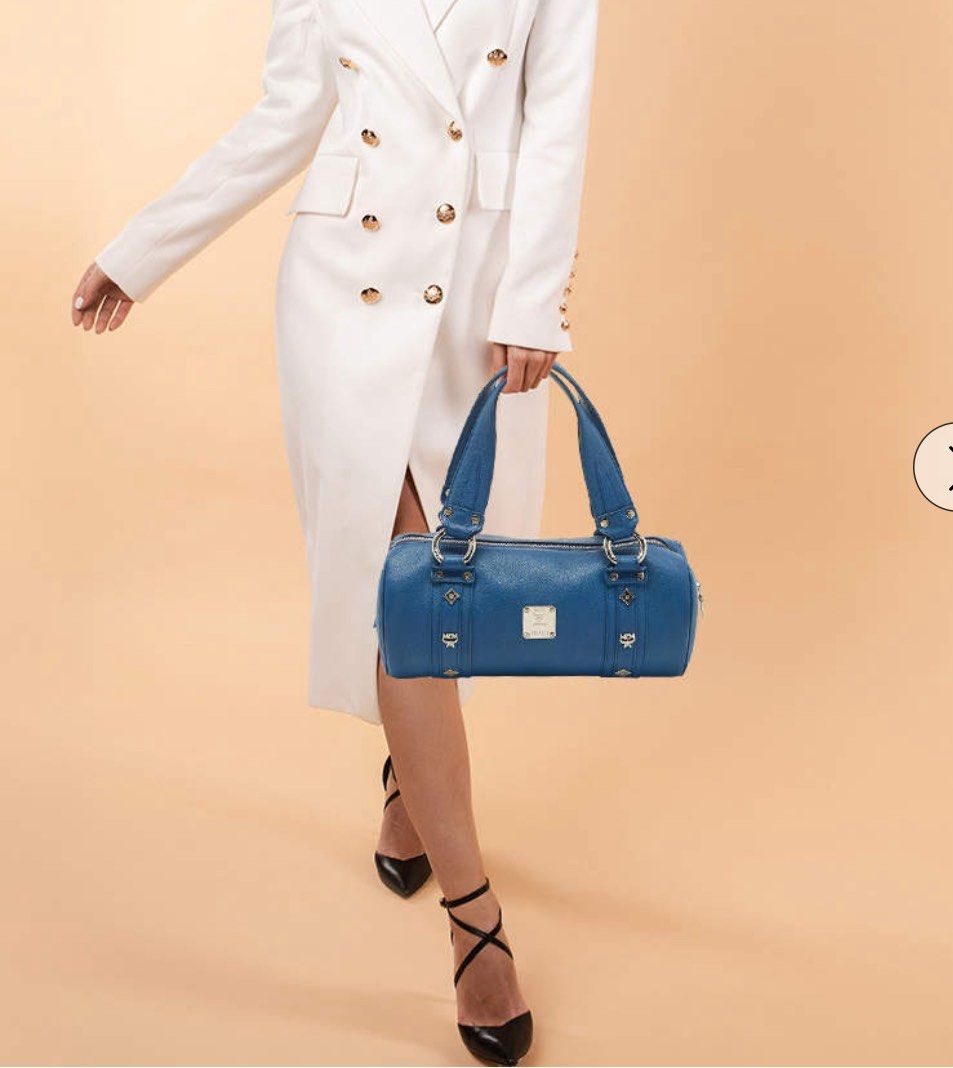Guaranteed Authentic MCM Mini Boston Bag (Category: Luxury Bags & Wallets) located in Quezon City. Submitted by donaya_luxe (Listing ID 1391993072, Image 2). Description: Original MCM Mini Boston Sign of usage like rubs shown in detailed pics Dimensions length approximately 11.5' height approximately 6 inches.