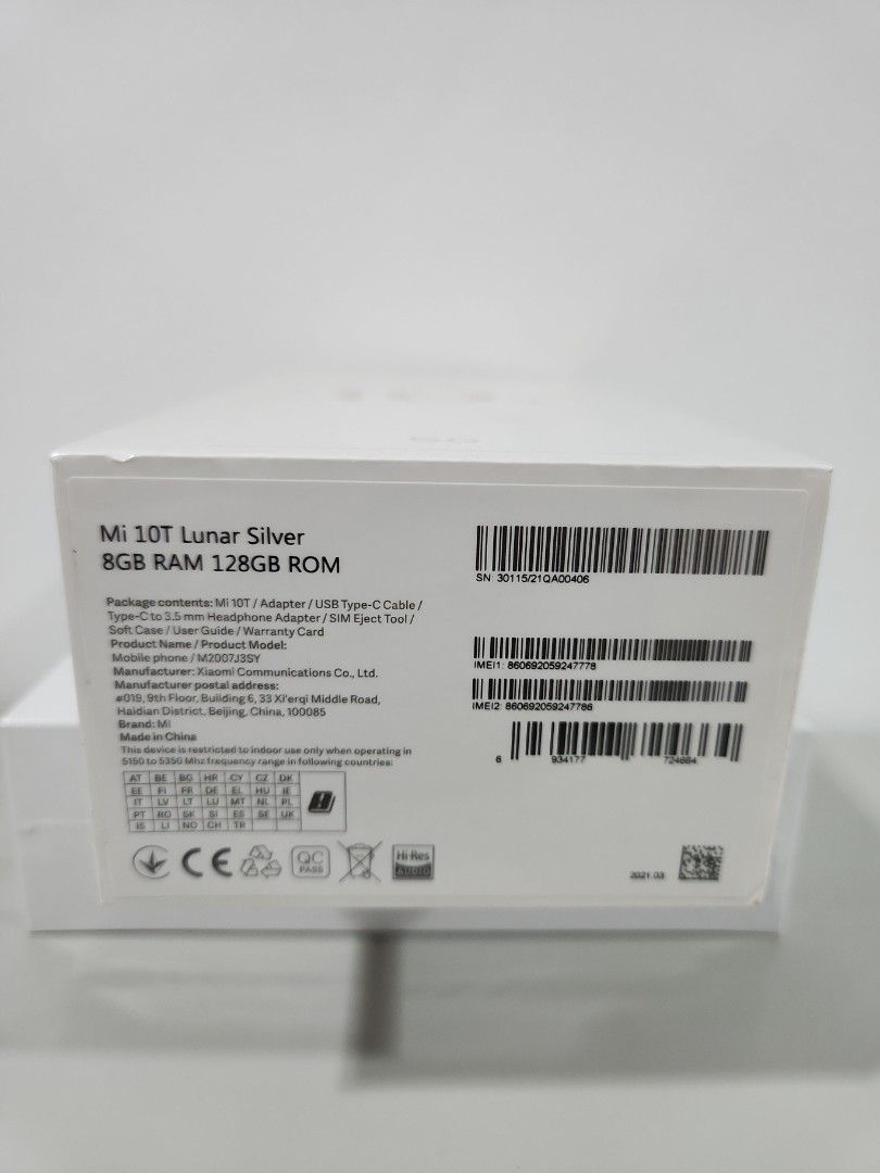 Mi 10T/11Lite 5G (Category: Xiaomi) located in Quezon City. Submitted by mwwmson (Listing ID 1391989268, Image 2). Description: Bnew xiaomi with warranty Mi 10T 5G 8/128@6990 Mi 11 Lite 5G 8/128@7390.