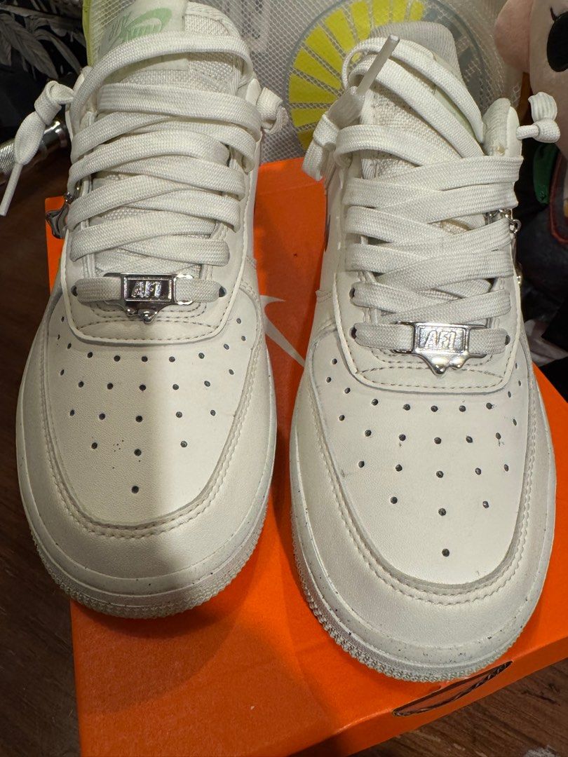 Nike air force silver charm (Category: Sneakers) located in Pasig City. Submitted by helpmedispose (Listing ID 1392060178, Image 3). Description: .