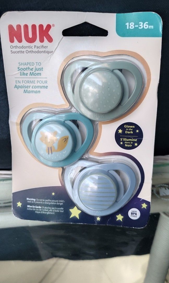 NUK pacifier 18-36m (Category: Soothers & Pacifiers) located in Baliuag. Submitted by kaizelle.1104 (Listing ID 1391971550, Image 1). Description: Original ship from USA🇺🇸 ❤️Meet up infront of SM Baliwag ❤️Shipping flash/ J&T / Gcash Payment. ❤️COD shopii check/o add 15% for tax.. but you can input voucher for discount☺️ 🧡PM for other concern❤️ Thank you..