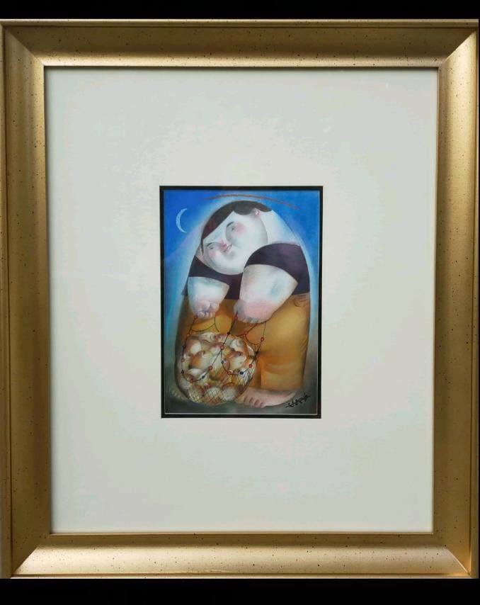 Onemio artwork (Category: Art & Prints) located in Manila. Submitted by megaworld_art (Listing ID 1391938912, Image 1). Description: Roel Obemio 7.5x10.5 inches pastel on paper 2024 23x26 inches size included frame free delivery metro manila.