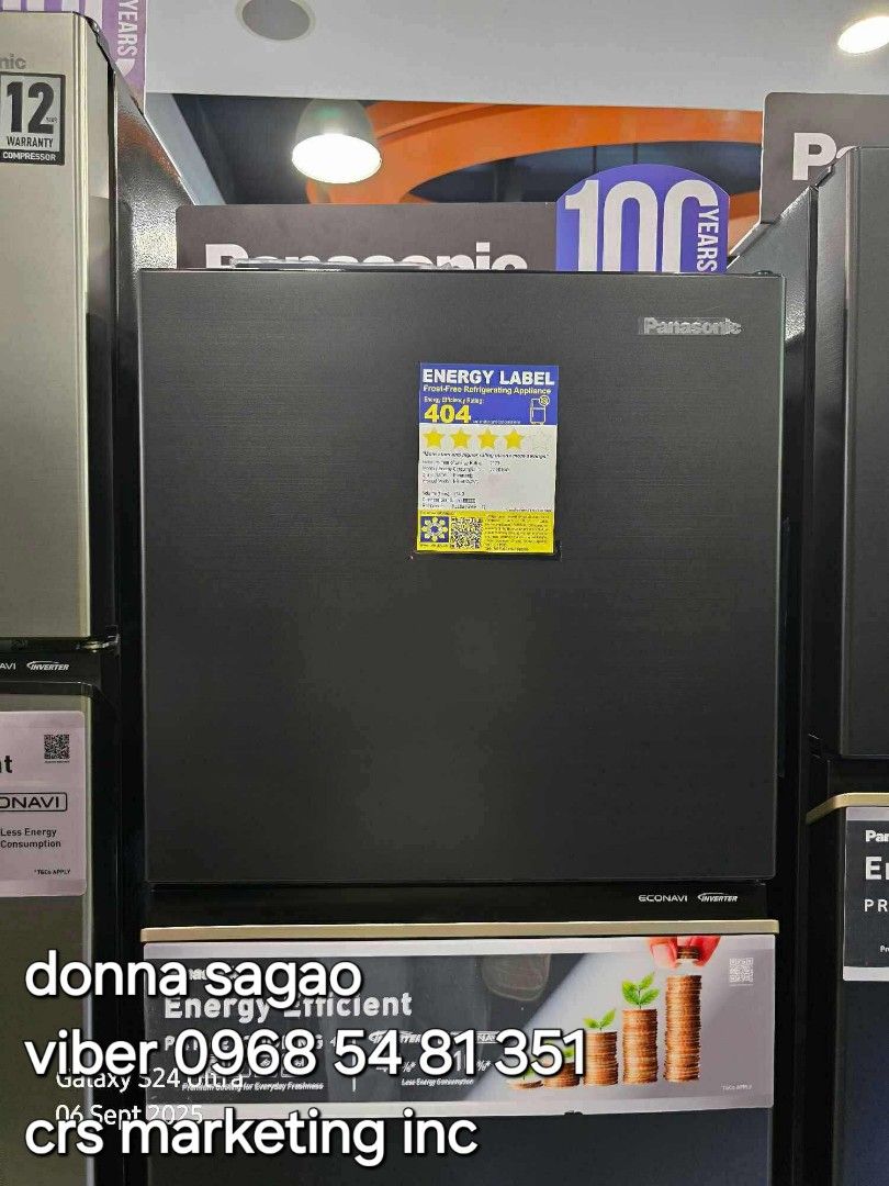 Panasonic ref (Category: Refrigerators and Freezers) located in Manila. Submitted by donnasagao03665 (Listing ID 1392077260, Image 2). Description: 💙 PANASONIC REF / PANASONIC TWO DOOR / PANASONIC REFRIGERATOR NO FROST INVERTER 💙 NR-BP242VS 8.6 - 17,400 NR-BP272VS 9.5 - 20,500 NR-BP292VS 10.4 - 21,200 NR-BP242VD 8.6 - 18,900 NR-BP272VD 9.5 - 21,000 NR-BP292VD 10.4 - 23,000 NR-TL351BPKP 11.3 - 28,300 NR-TL381BPKP 12.9 - 30,200 NR-TX461CPK 14.3 -