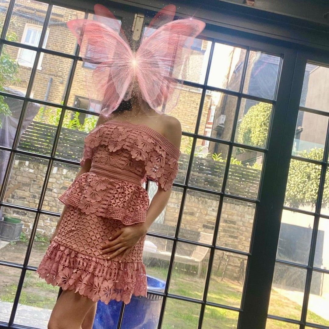Pink Lace Dress (Category: Dresses) located in San Carlos. Submitted by my.excess.stuff (Listing ID 1391456380, Image 1). Description: Pink Lace Off Shoulder Dress xs-small Very cutesy!.