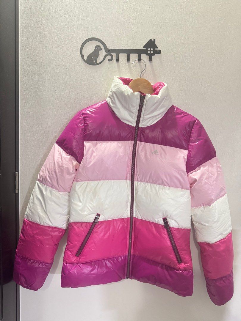 PINK PUFFER JACKET ADIDAS (Category: Coats, Jackets and Outerwear) located in Bulacan. Submitted by operationdeclutter96 (Listing ID 1392112764, Image 2). Description: Negotiable. Selling this as it’s not fitting anymore. For winter and negative temperature..