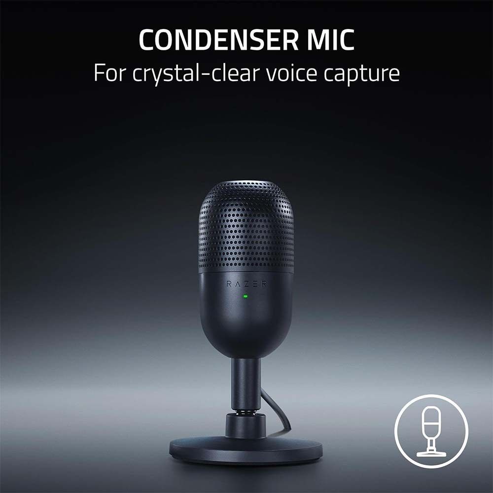 Razer Seiren V3 Mini - Ultra-Compact USB Microphone (Category: Microphones) located in Manila. Submitted by kingofshoppingmall (Listing ID 1391988312, Image 2). Description: Check out Razer Seiren V3 Mini - Ultra-Compact USB Microphone for ₱2,850 - ₱2,995. We deliver through Sh0pee. Click the link below and click buy now, we will ship it immediately. Thank you! Delivery Timeframe for Sh0pee Orders: Within Metro Manila: 4 to 6 calendar days Outsid