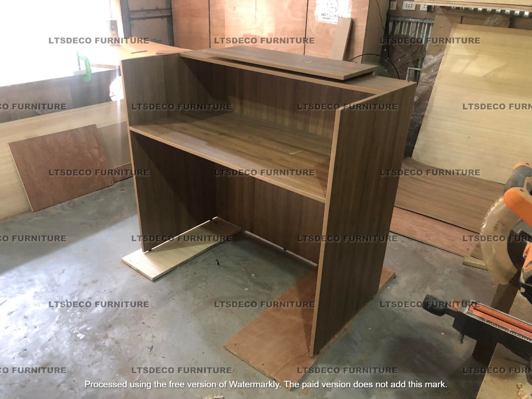 RECEPTION TABLE COUNTER TOP TABLE OFFICE PARTITION, Furniture & Home ...