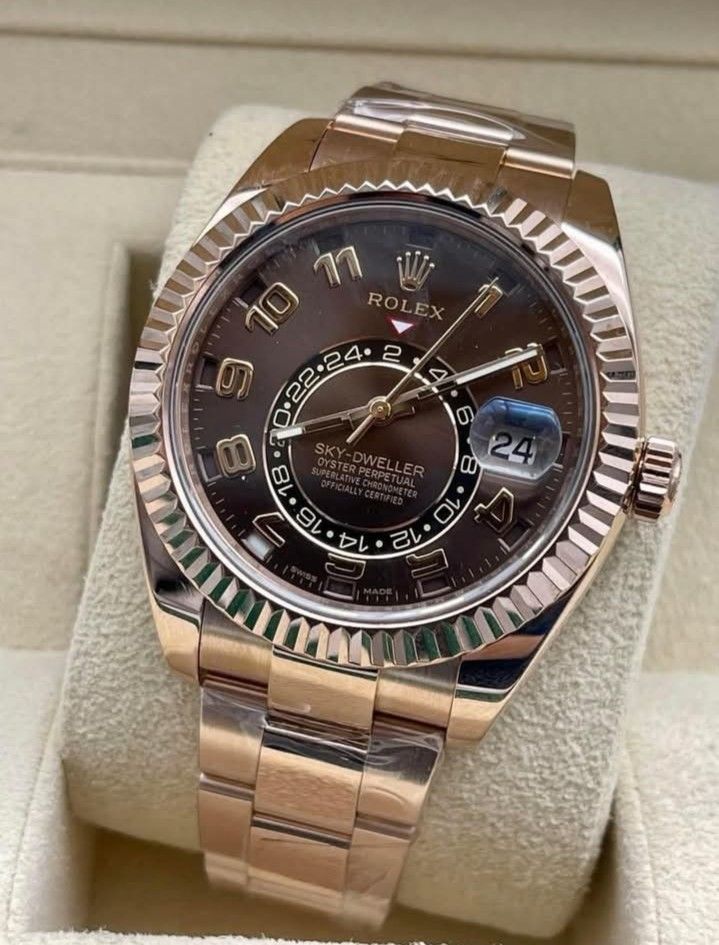 ROLEX SKY DWELLER (Category: Luxury Watches) located in Mandaluyong City. Submitted by mitchdujali (Listing ID 1391947197, Image 2). Description: Rolex Sky - Dweller Full Rose Gold Brand new, complete set 3.699M Negotiable.