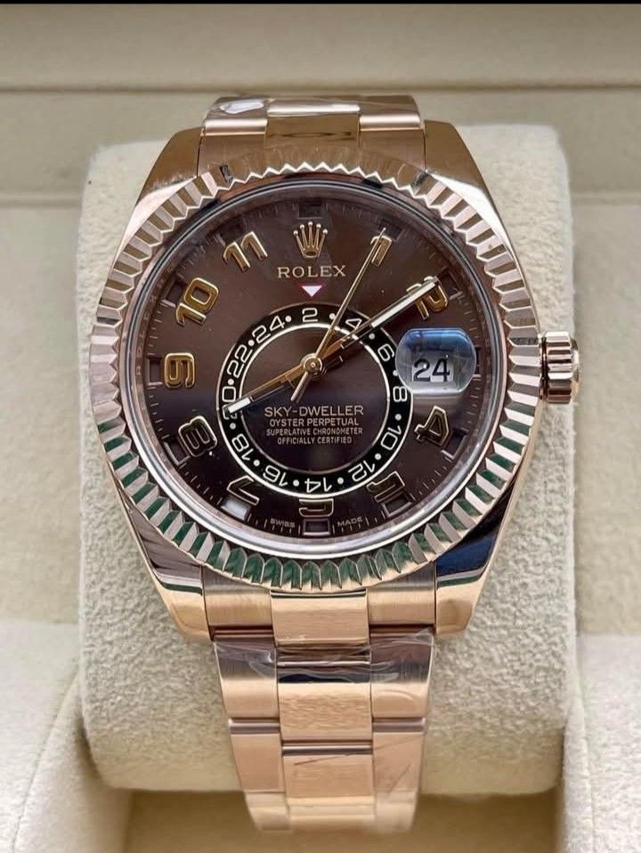 ROLEX SKY DWELLER (Category: Luxury Watches) located in Mandaluyong City. Submitted by mitchdujali (Listing ID 1391947197, Image 1). Description: Rolex Sky - Dweller Full Rose Gold Brand new, complete set 3.699M Negotiable.