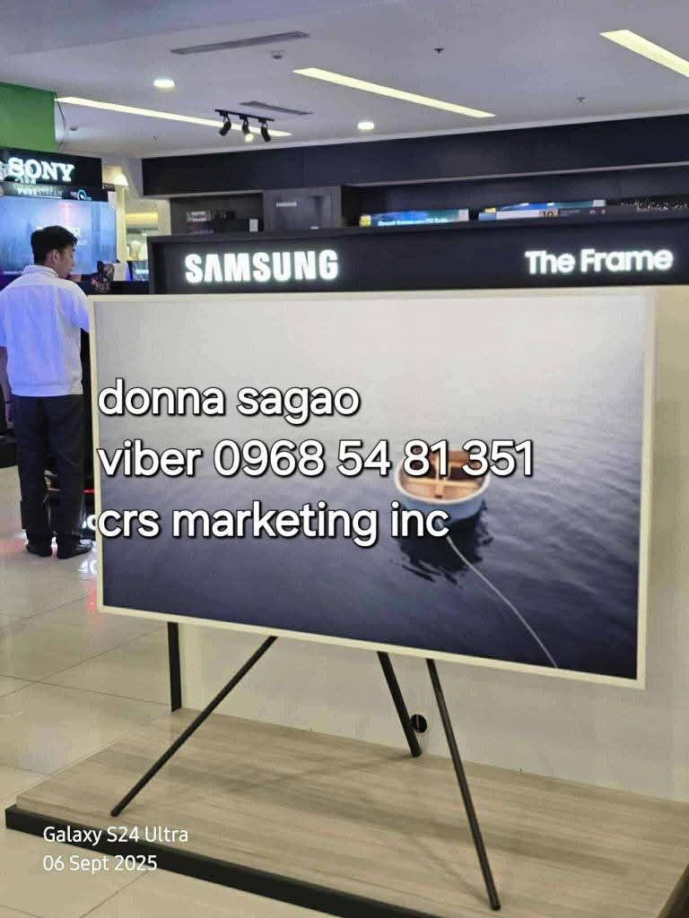 Samsung the frame (Category: TV) located in Quezon City. Submitted by daligcon19 (Listing ID 1392057425, Image 1). Description: 💙 SAMSUNG THE FRAME TV 2025 MODEL 43LS03F 55LS03F 65LS03F / SAMSUNG SERIF 💙 FRAME 2025 MODEL QA43LS03F - 42,600 QA55LS03F - 56,200 QA65LS03F - 69,900 SERIF 2024 MODEL QA43LS01D - 42,500 ( limited stocks ) QA55LS01D - 55,800 ( limited stocks ) PRICE MAY CHANGE WITHOUT PRIOR NOTICE BRANDNEW AND SEALED 1 YR WARRANTY PARTS