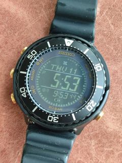 Seiko 光動數字 黑/金 吞拿（S802）64214308183426110