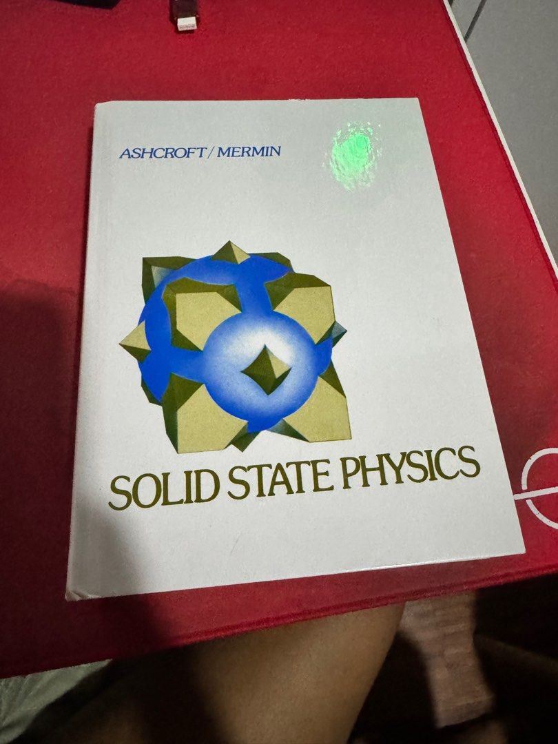 Solid State Physics 1st / First Edition Neil Ashcroft Hardcover / Hardbound (Category: Textbooks) located in Manila. Submitted by toperoni (Listing ID 1392109405, Image 1). Description: What you see is what you get. Firm.