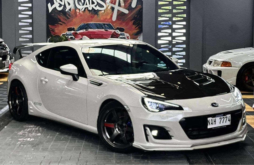 Subaru BRZ Turbo Auto (Category: Used Cars) located in Manila. Submitted by quality_cars (Listing ID 1392071034, Image 2). Description: FOR SALE‼️ 🔥SUBARU BRZ 2019 “TURBO” Properly Built W/ Modifications of worth almost 2M. Gen 2! All original paint, booklets and manuals andito lahat! All stock parts included din, full options w/ seat heaters. Modifications Exterior: - Genuine Rays TE37 SL (Staggered) BRZ/86 Spec - Champiro SX2 GT Radial Tires -