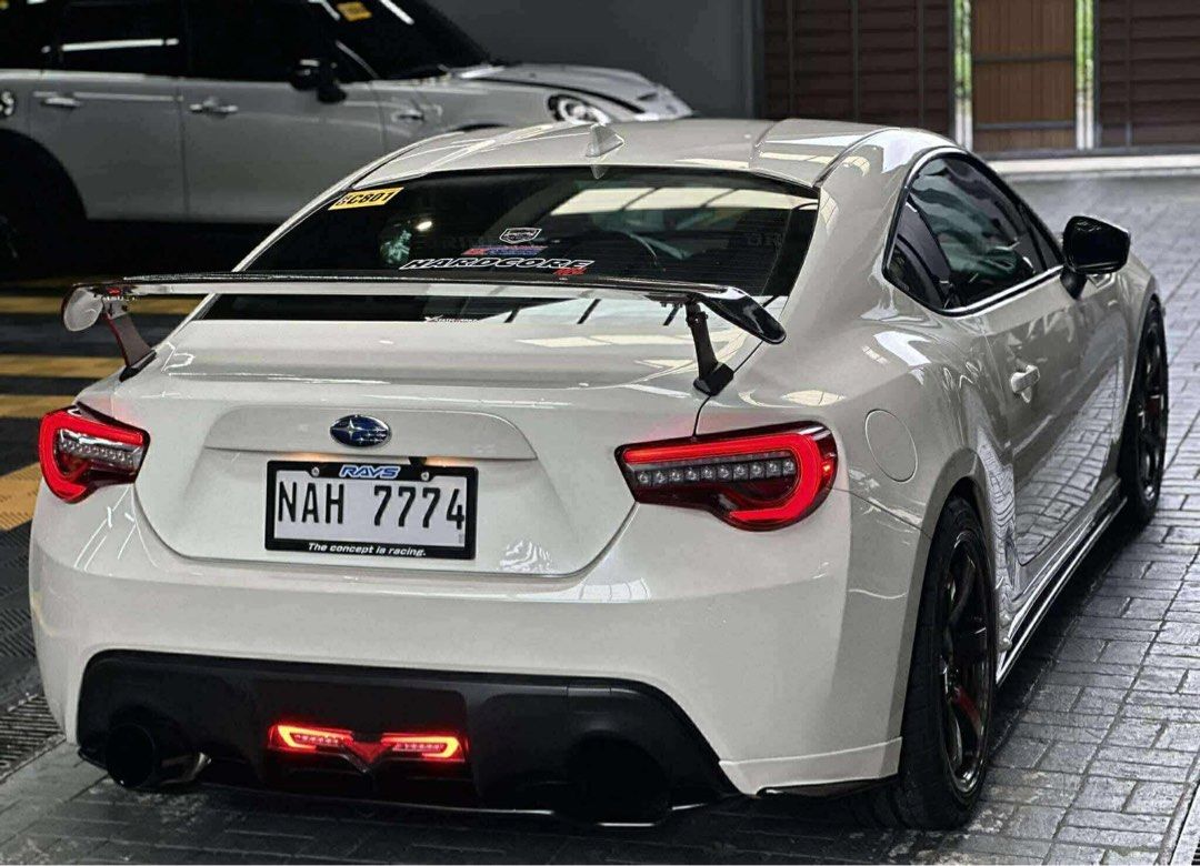 Subaru BRZ Turbo Auto (Category: Used Cars) located in Manila. Submitted by quality_cars (Listing ID 1392071034, Image 3). Description: FOR SALE‼️ 🔥SUBARU BRZ 2019 “TURBO” Properly Built W/ Modifications of worth almost 2M. Gen 2! All original paint, booklets and manuals andito lahat! All stock parts included din, full options w/ seat heaters. Modifications Exterior: - Genuine Rays TE37 SL (Staggered) BRZ/86 Spec - Champiro SX2 GT Radial Tires -