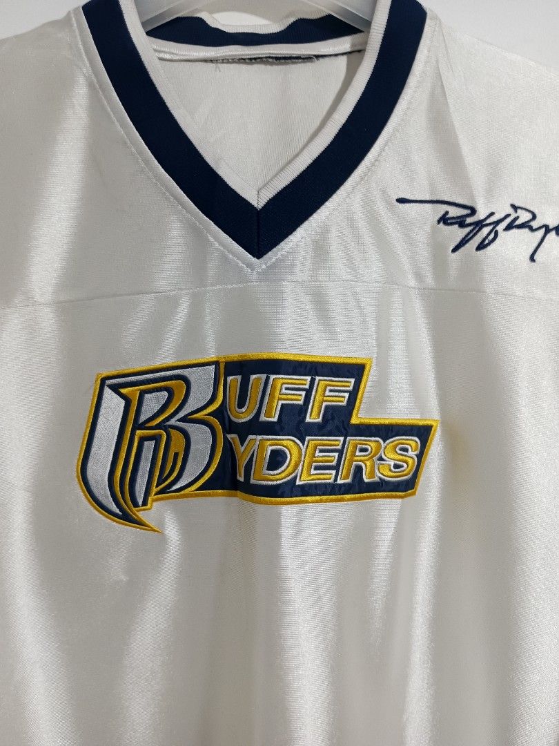 Vintage RUFF RYDERS DMX Rap Jersey (Category: Activewear) located in Cotabato. Submitted by silvervintage77 (Listing ID 1391958866, Image 2). Description: Vintage RUFF RYDERS DMX Rap Jersey like new 10/10 color rate Dimes 23x30 Cut Tag.