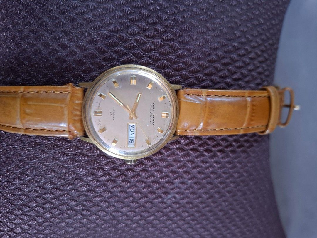 Vintage Waltham (Category: Luxury Watches) located in Mandaue City. Submitted by nattynaddy12 (Listing ID 1392117465, Image 3). Description: Waltham hand winding 1960's watch.