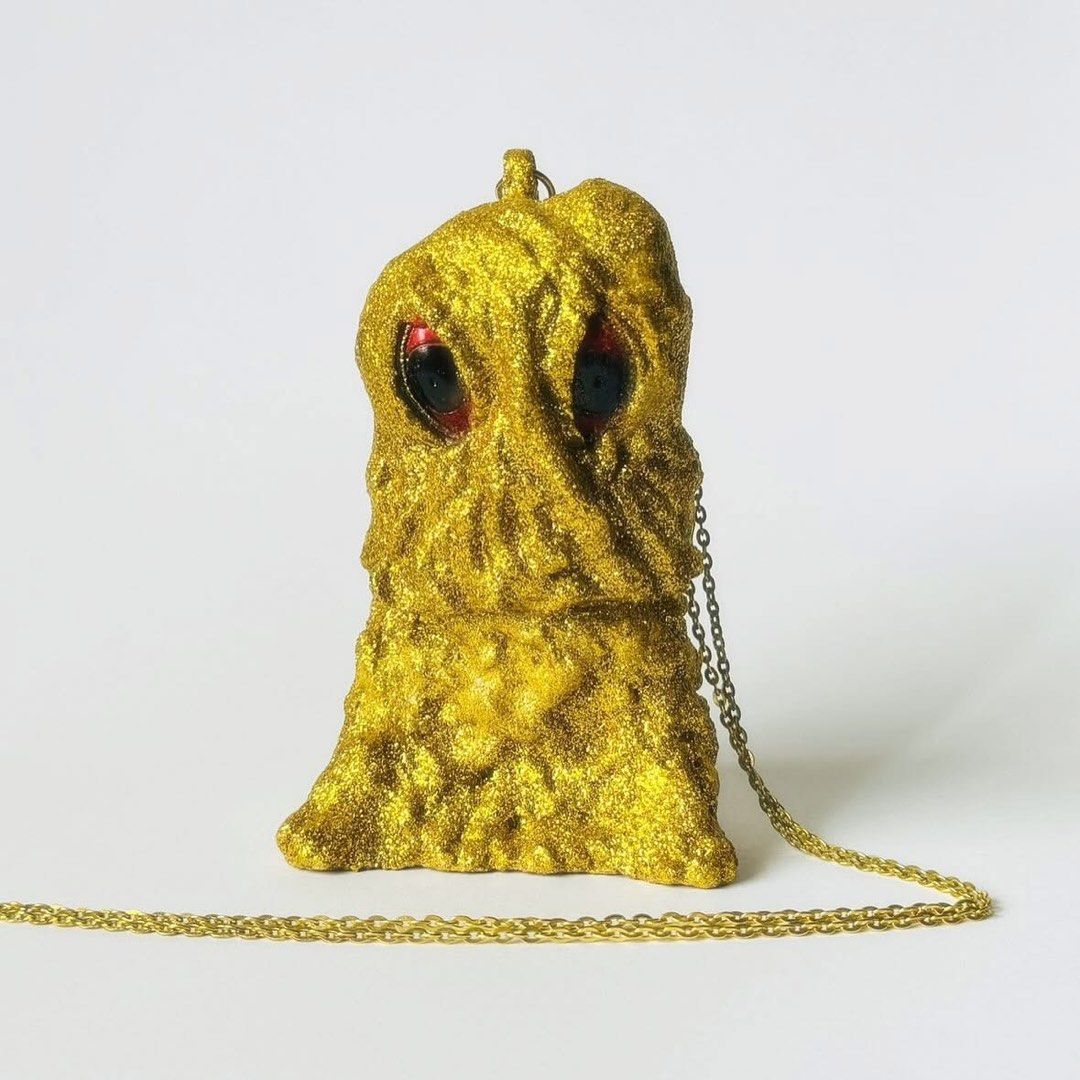 ワンフェス 2019 冬 y-msf ヘドラ 金ぴか wf2019 Y-MSF ネックレスフィギュア 金ぴかヘドラ (金ラメ) WF2019冬 黑多拉 金色亮粉項鍊 軟膠玩具 東寶怪獸 哥吉拉 HEDORAH  GODZILLA TOHO