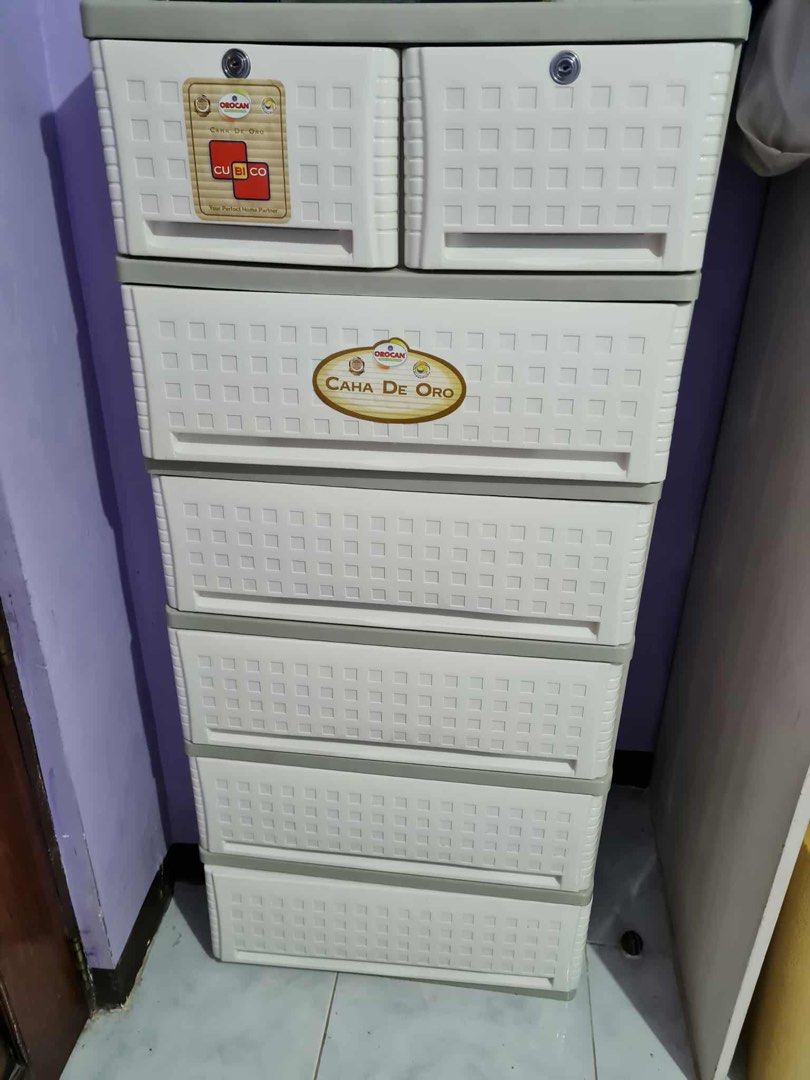 6 layer Caha de oro drawer white (Preloved) (Category: Storage Boxes & Baskets) located in Manila. Submitted by cherrific_deals (Listing ID 1392222385, Image 2). Description: 📍Batasan hills, Quezon City.