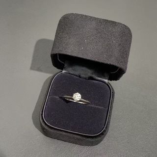 鑽石戒指  Tiffany0.5克拉鑽戒51號，主鑽0.5ct，F色，vvs264208116798850110