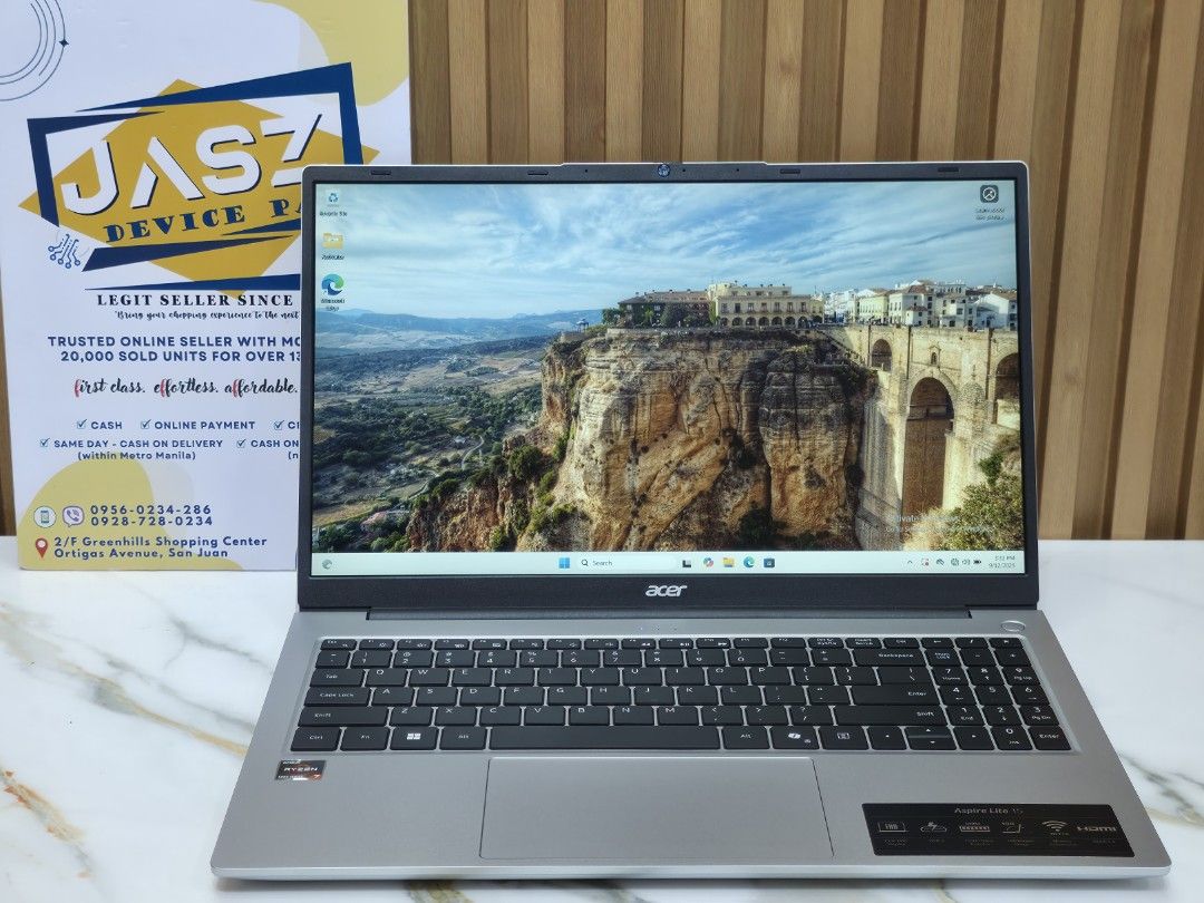 Acer Aspire Lite AL15-41P-R51N AMD Ryzen 7 5700U 16GB RAM 512GB SSD 15. ...