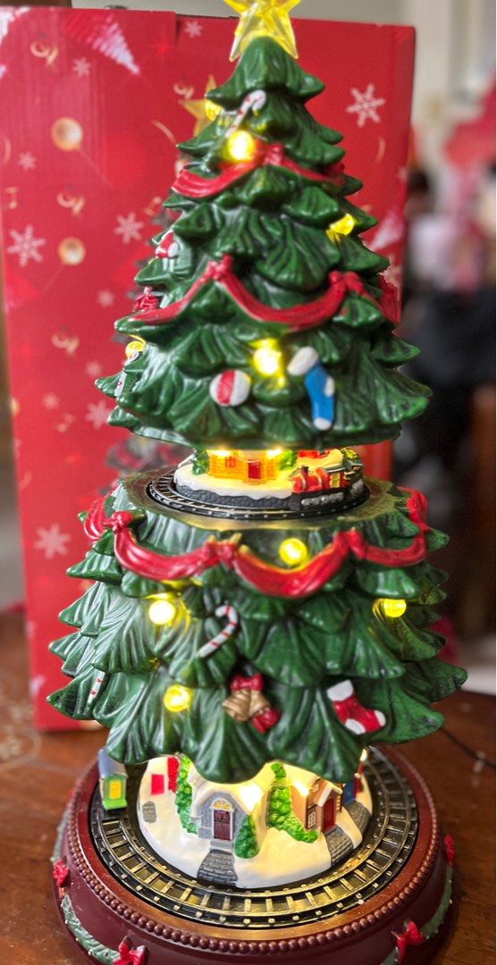 Animated Musical Christmas Tree with Two Moving Trains (Category: Other Home Decor) located in Quezon City. Submitted by thequaintshop (Listing ID 1392138256, Image 1). Description: .
