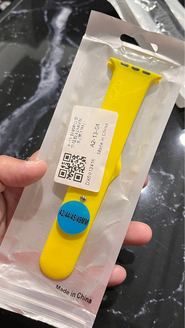 Apple watch strap (Category: Wearables & Smart Watches) located in Imus. Submitted by honisp (Listing ID 1392252781, Image 2). Description: For sale! Apple Watch strap available in 38, 40, 41mm 42, 44, 45, 49mm Brandnew! Available designs: Magnetic strap Php100each Nyloon loop Php80 each Silicon strap Php80 each .