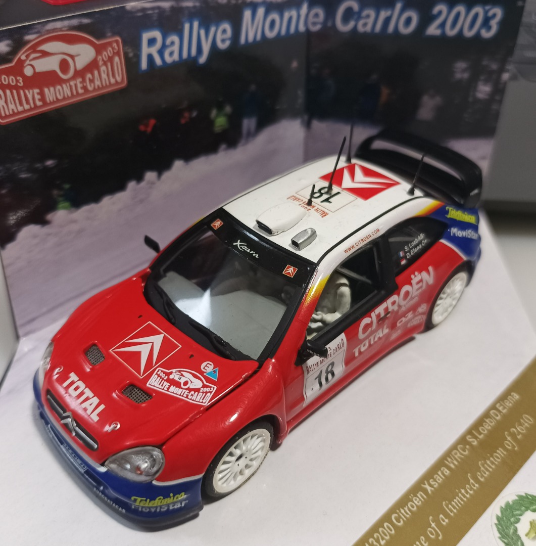 CITROEN XSARA WRC RALLYE MONTE CARLO 2004 S. LOEB NOREV 1:43 de ref