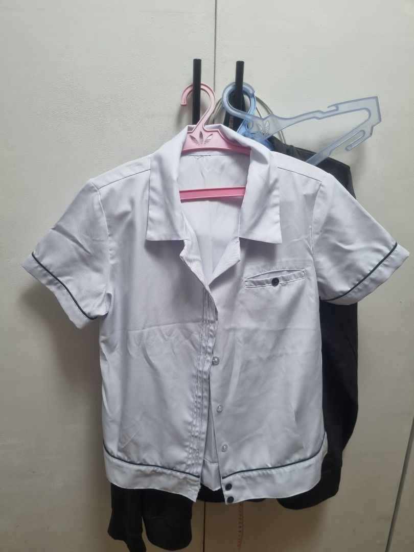 CASBE Uniform Set: 3 Blouses + 2 Pants (Category: Sets or Coordinates) located in Bulacan. Submitted by _cess (Listing ID 1392177803, Image 2). Description: CASBE Uniform Set: 3 Blouses + 2 Pants _______________________________________________________ Original Price: PHP 2400 for whole set - PHP500 per blouse * 3 - PHP450 per pants * 2 from COOP nabili, PLM's main contact for uniforms _________________________________________________________ Sell