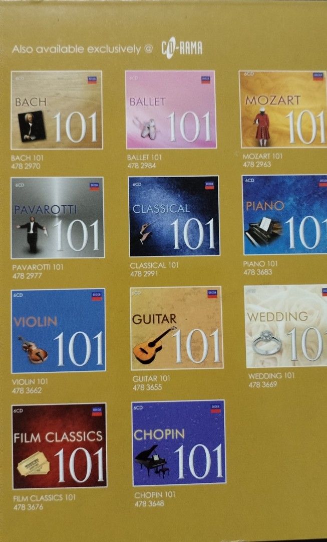 Cd Opera 101 Essential Track (Category: CDs & DVDs) located in Batu Pahat. Submitted by NoorComputer (Listing ID 1392222840, Image 2). Description: Cd Opera 101 Essential Track 6 Disc Berminat call pm wassap 0139975480.