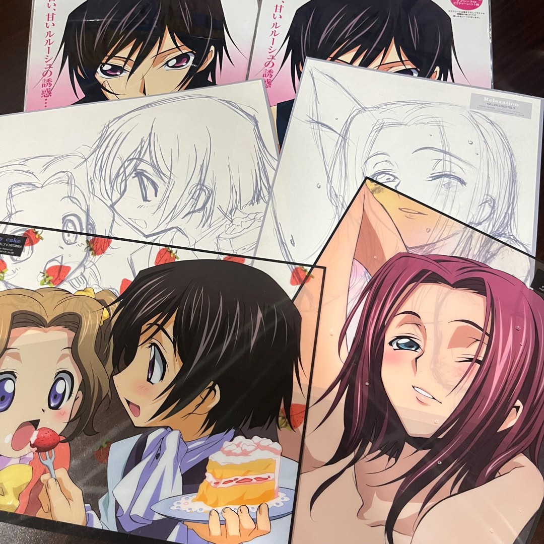 Code Geass | Official Art sheets | Lelouch Nunally Kallen, Hobbies ...