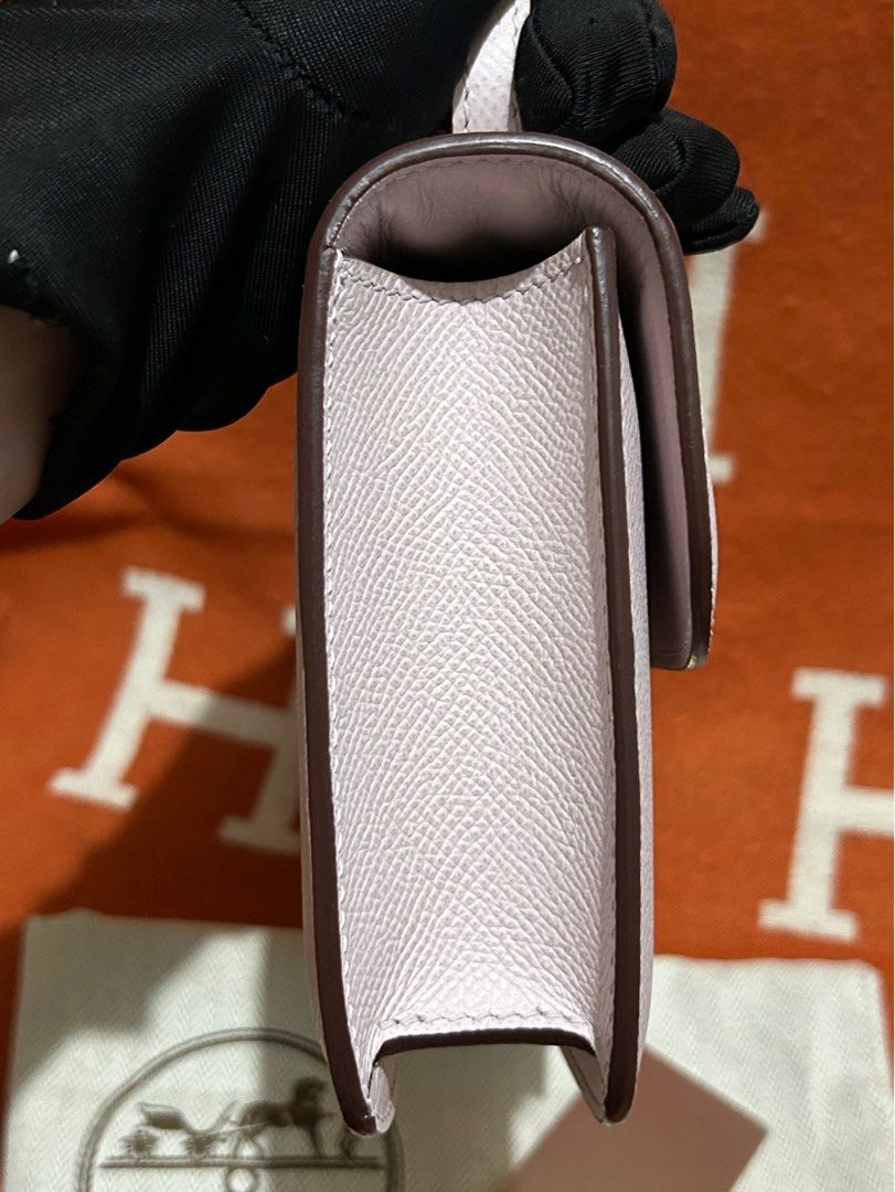 Constance Elan - Mauve Pale Epsom/ GHW (Category: Luxury Bags & Wallets) located in Manila. Submitted by rl_lux (Listing ID 1392269827, Image 3). Description: Hermes Constance Elan Epsom leather/ Mauve Pale/ GHW Inclusions: Mini mirror and Dustbag.