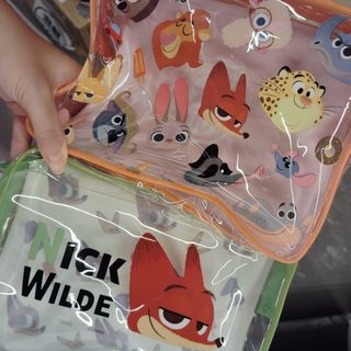 日本Disney Zootopia 迪士尼 優獸大都會 防水pvc透明袋 pouch bag case 15@164215241214082110