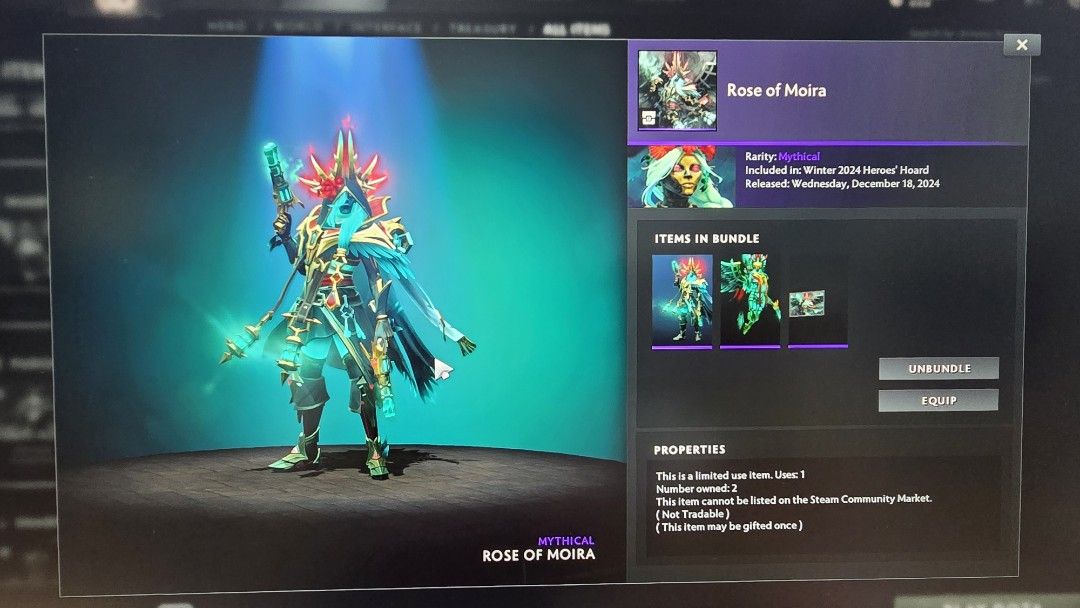 Dota2 Muerta (Category: In-Game Products) located in Binan City. Submitted by Roj_Vizcarra07 (Listing ID 1392243216, Image 1). Description: Process via Gift Transaction (new customers): 1. Full payment or at least 50% downpayment of total order 2. Add as friend and wait 30 days (Skip if we're already friends) 3. I will confirm if your account is ready to receive gifts 4. Settle any remaining balance 5. Wait for your order to be sent, I will send 