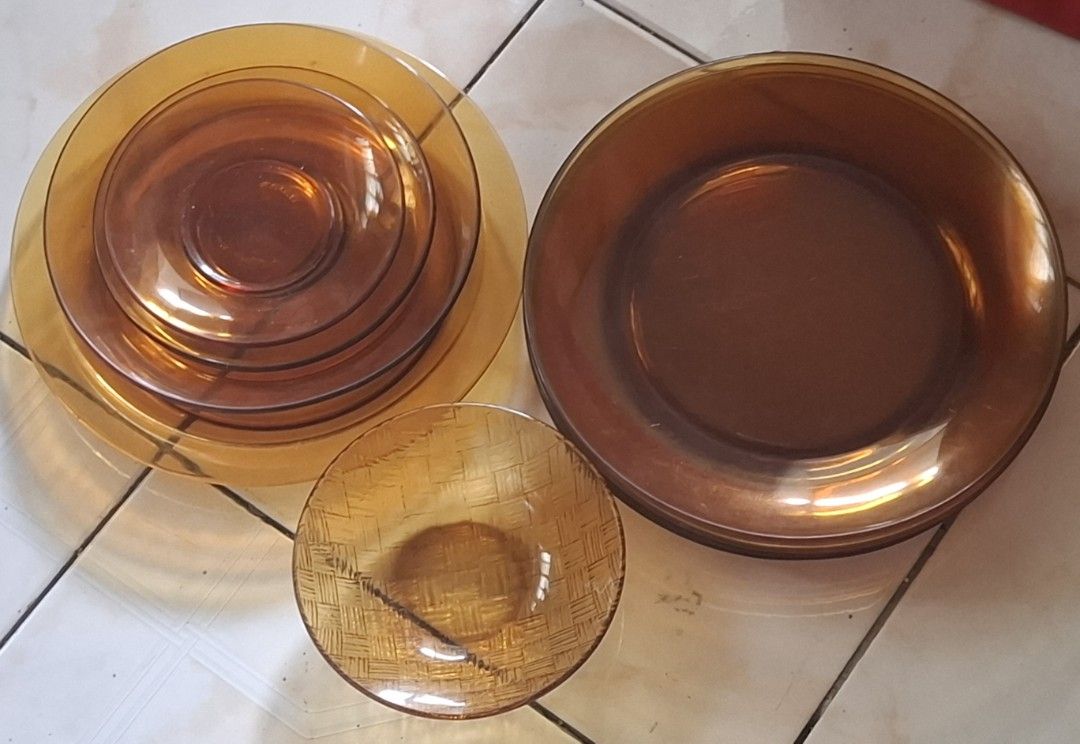 Duralex Plates, Etc (Category: Dinnerware & Cutlery) located in Bulacan. Submitted by gjeen (Listing ID 1392164818, Image 2). Description: 6 Duralex Plates - 9.5" 1 Deep Plate - 9.5" 1 Duralex Deep Plate - 7.5" 1 Saucer - 6" 1 Duralex Saucer - 5.5" 1 Small Bowl - 5.5".