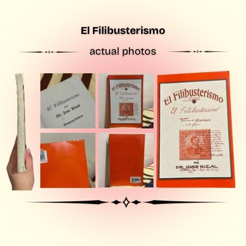 El Filibusterismo pre-loved physical book (Category: Storybooks) located in Manila. Submitted by unfilteredfiles (Listing ID 1392285546, Image 2). Description: • RFS: decluttering • Never used • No annotations • bought from National Book Store at Php 280 • minor folds (see actual photos) • mod: Lalamove (fee shouldered by buyer) • mop: GCash (payo) • price is negotiable :) • will include soft copy of my previous Grade 10 notes • pm for more detai