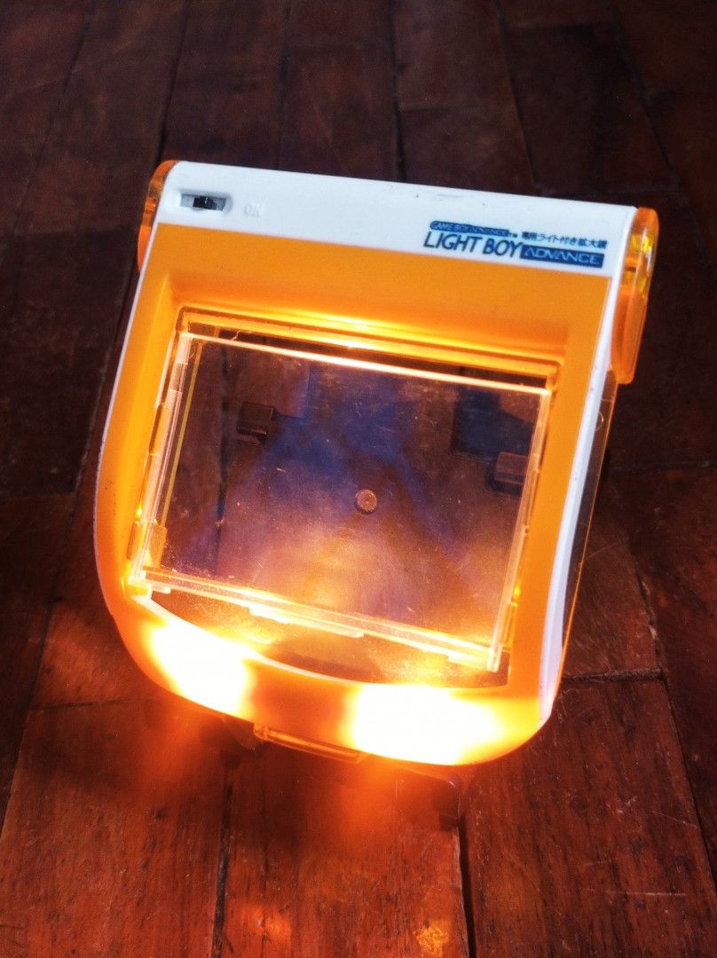 Gameboy Advance Lightboy Magnifier Light Original.. (Category: Cases & Covers) located in Quezon City. Submitted by thomasmalapino (Listing ID 1392294736, Image 1). Description: Gameboy Advance Lightboy Magnifier Light Original.. 100% all stock original Authentic Powered by 2xAAA batteries No issues whatsoever Perfect match for all your Gameboy advance consoles collection Para sa: Video Sample Demo and Murang Shipping option posted sa Shop€€ Shop