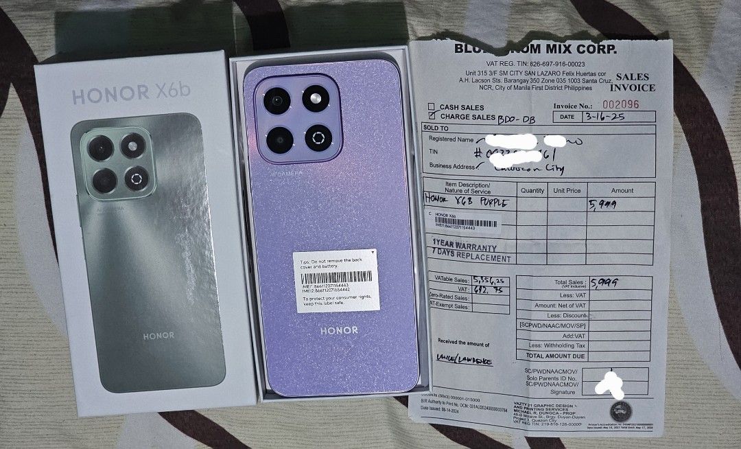 HONOR X6b (Category: Huawei) located in Caloocan City. Submitted by genievive123 (Listing ID 1392179731, Image 1). Description: Selling my spare phone, bihira lang po nagagamit. Lady owned. Good as new. Super smooth gamitin. Unit only.Di po makita charger..