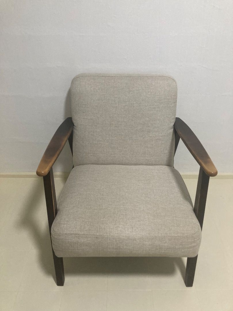 Ekenaset Armchair Vintage Ikea Armchair IKEA EKENÄSET Light Beige