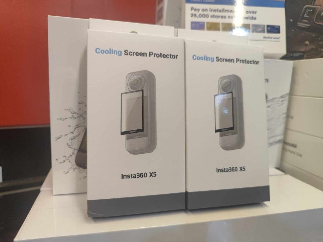 Insta360 X5 Cooling Screen Protector (Category: Camera Bags & Carriers) located in Makati City. Submitted by slaccessoriesshop (Listing ID 1392243637, Image 1). Description: Insta360 X5 Cooling Screen Protector All Items - Original / Brand New / Sealed We issue SALES INVOICE With WARRANTY RECEIPT With TECHNICAL SUPPORT Accepting BULK ORDERS Same Day Delivery DELIVERY - Lalamove (SameDayDelivery w/in MetroManila) - LBC / J&T - Open for pick-up / w