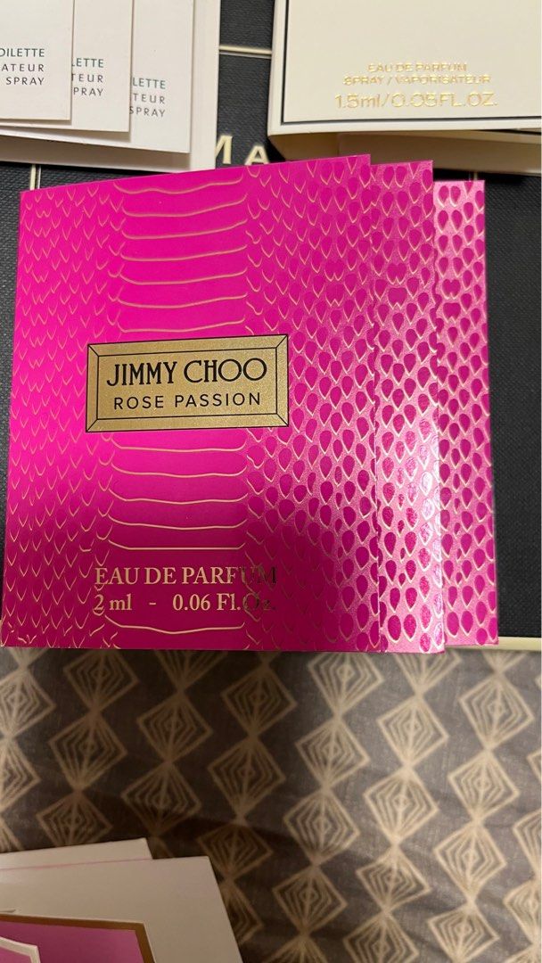 Jimmy Choo (Category: Fragrance & Deodorants) located in Valenzuela. Submitted by polchipreloveditems (Listing ID 1385383043, Image 2). Description: Jimmy Choo Rose Passion Eau de Parfum 2ml .