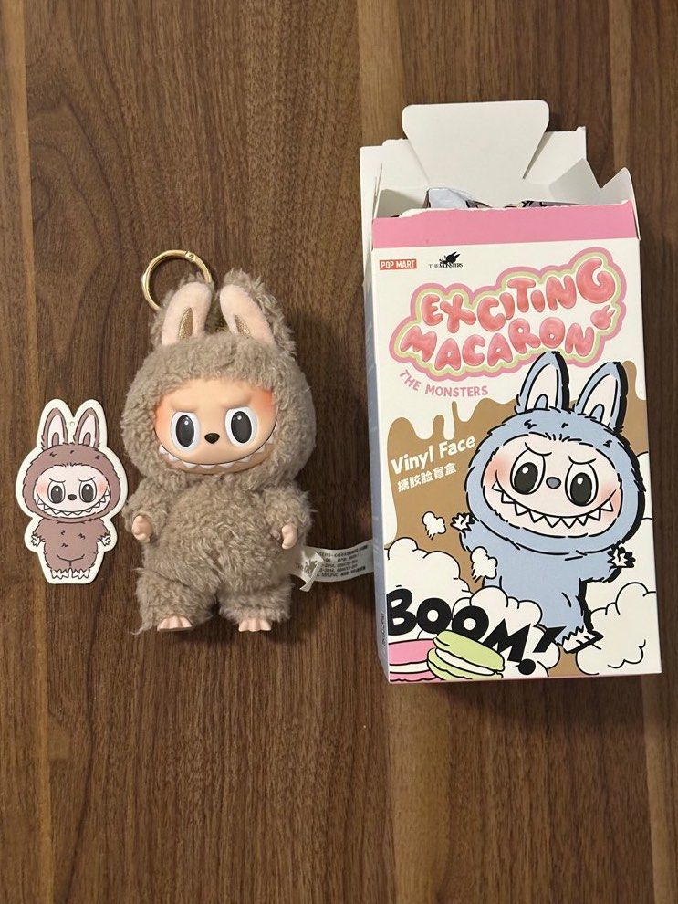 Labubu v1 Exciting Macaron - Toffee (Brown) (Category: Designer & Blind Box Toys) located in Quezon City. Submitted by cstuff_forsale (Listing ID 1392174186, Image 1). Description: 💌 one of the first releases (quality is 💯) 💌 authentic from pop mart 💌 complete inclusions 💌 opened foil, opened from the top 💌 complete inclusions 💌 LAST PRICE POSTED 💌 loc: taft / quezon city 💓.