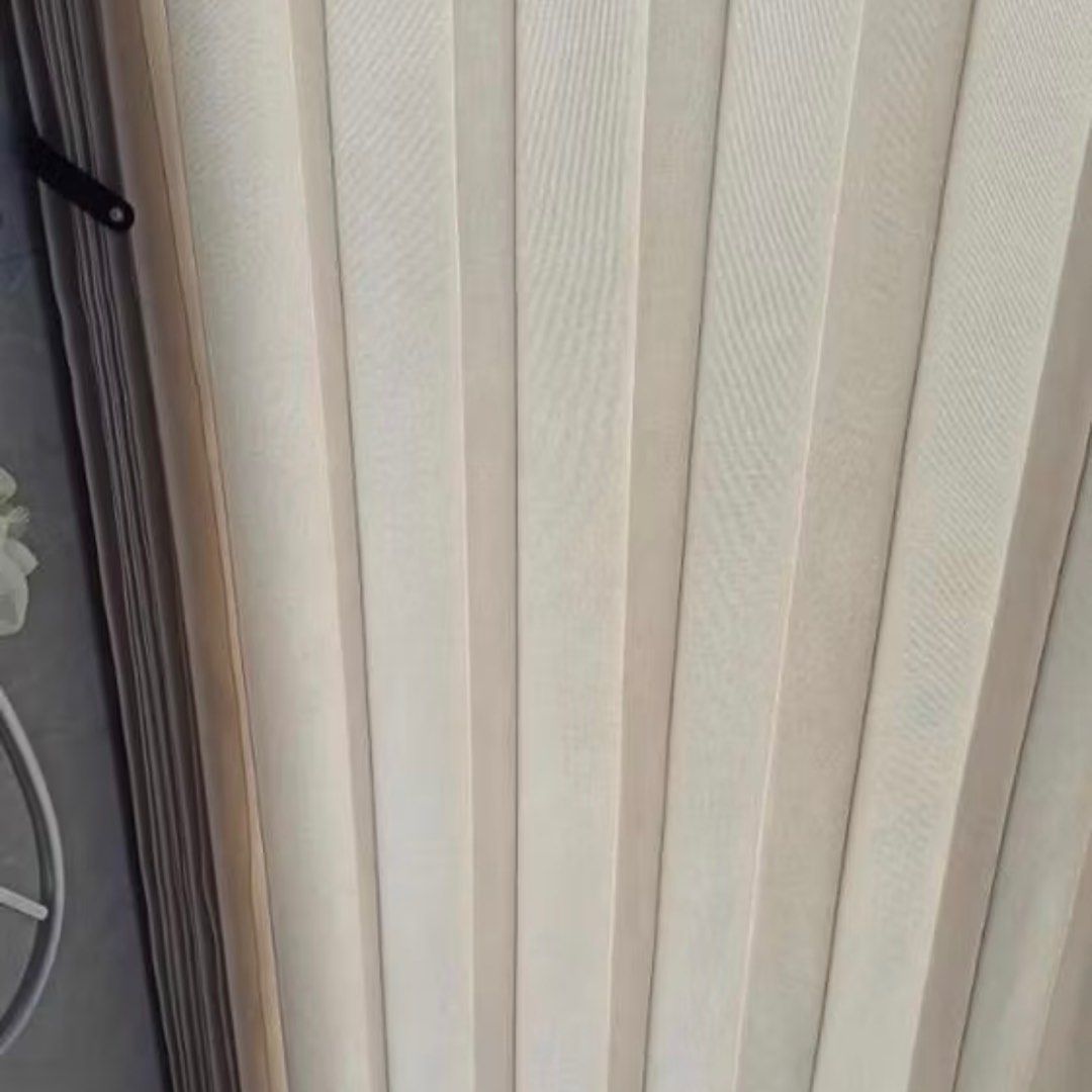 Light Beige Shower curtain with rod (Category: Curtains & Blinds) located in Makati City. Submitted by nessaolx (Listing ID 1392274964, Image 2). Description: Move out sale.